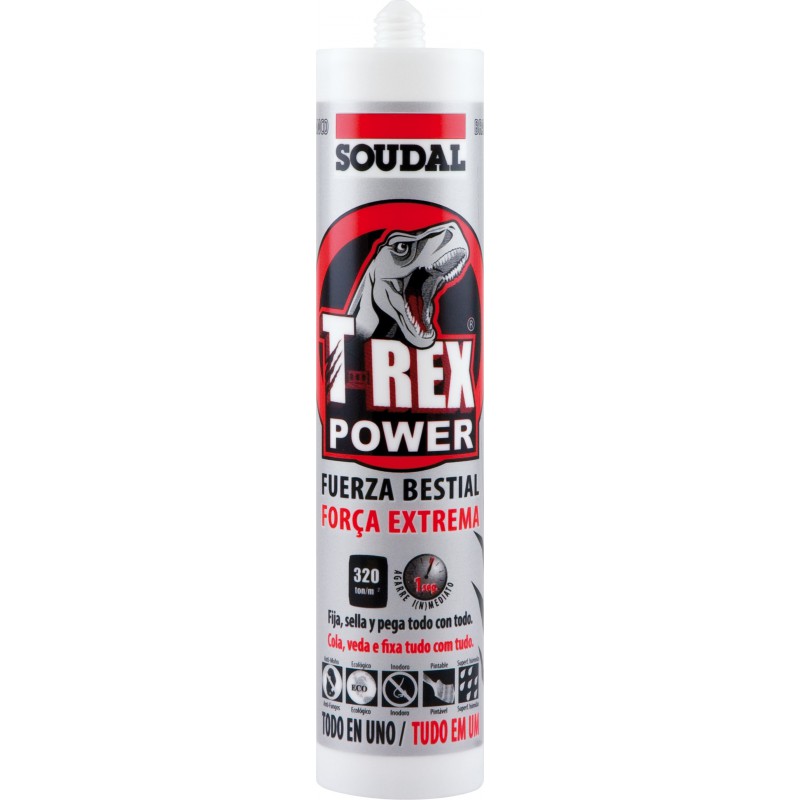 SOUDAL Colle t-rex M289938-blanco 290 ml